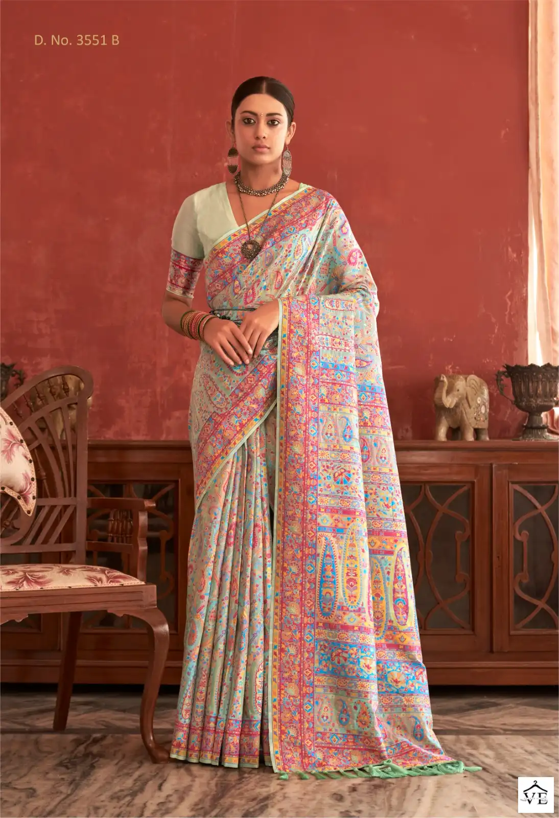 Manjulaa Aaradhya Vol 6 Pasmina Silk Wholesale Winter Wear Saree Catalog — Wholesale Sarees, MPA wholesale from Surat — view 9