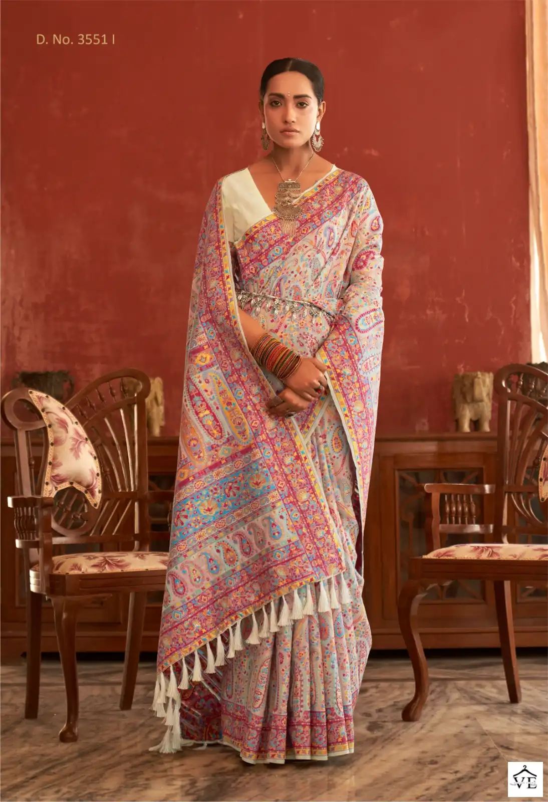Manjulaa Aaradhya Vol 6 Pasmina Silk Wholesale Winter Wear Saree Catalog — Wholesale Sarees, MPA wholesale from Surat - Gallery Image 2