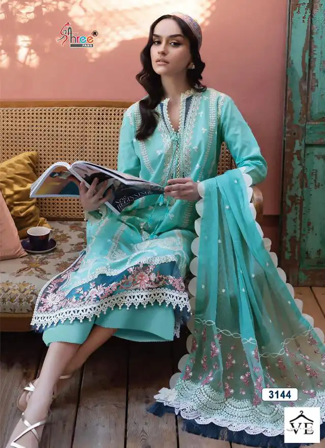 Shree Fabs Adan Libaas Embroidered Collection Cotton Wholesale Designer Pakistani Salwar Suit Catalog — Wholesale Salwar Suits, MPA wholesale from Surat - Gallery Image 9