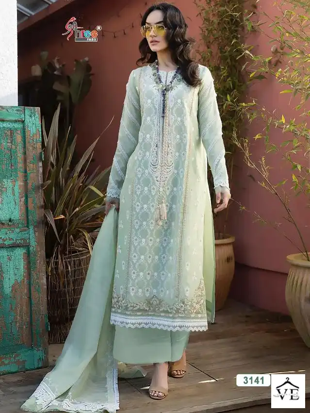 Shree Fabs Adan Libaas Embroidered Collection Cotton Wholesale Designer Pakistani Salwar Suit Catalog — Wholesale Salwar Suits, MPA wholesale from Surat — view 1