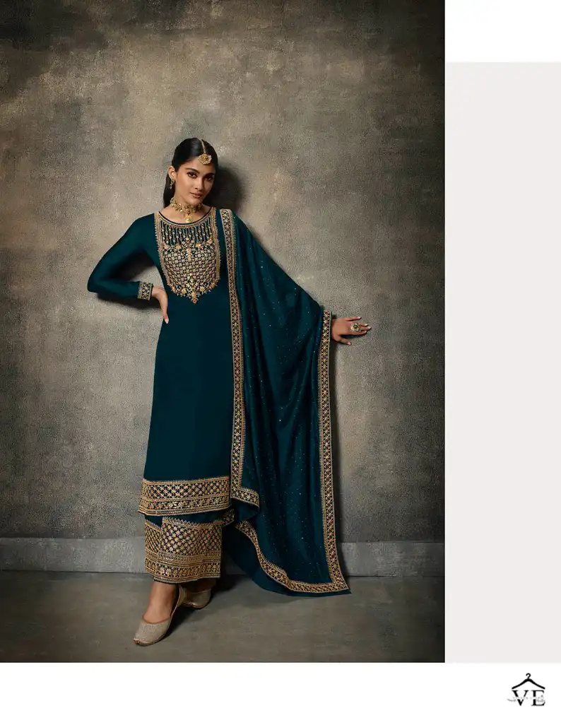 Zisa Adda Silk Georgette Wholesale Designer Salwar Suit Catalog — Wholesale Salwar Suits, MPA wholesale from Surat - Gallery Image 2