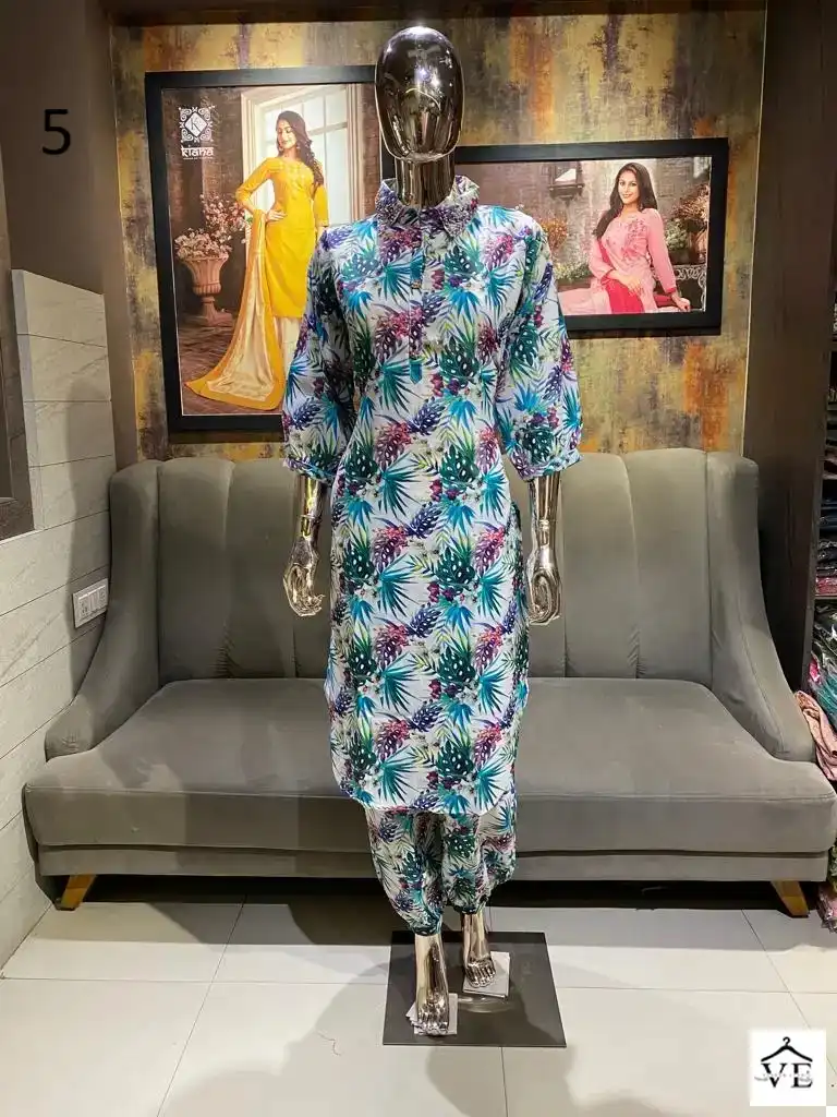 Kiana Afgaani Cotton Linen Wholesale Co-Ord Set Catalog — Wholesale Kurtis, MPA wholesale from Surat — view 6