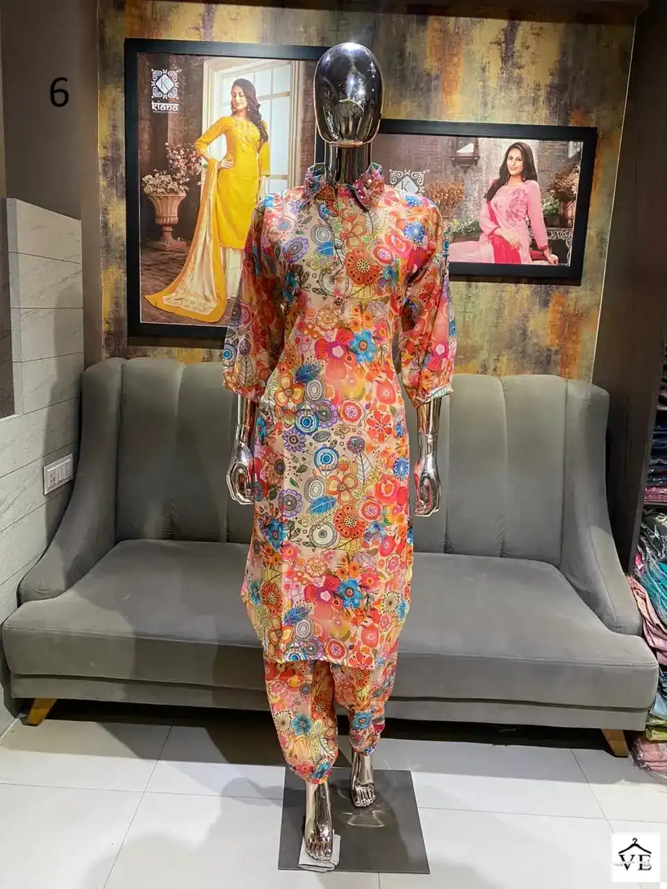 Kiana Afgaani Cotton Linen Wholesale Co-Ord Set Catalog — Wholesale Kurtis, MPA wholesale from Surat — view 2