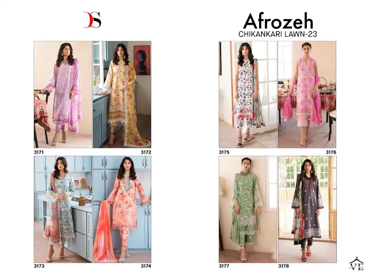 Deepsy Suits Afreozeh Chikankari Pure Cotton Wholesale Pakistani Suit Catalog — Wholesale Salwar Suits, MPA wholesale from Surat — view 9