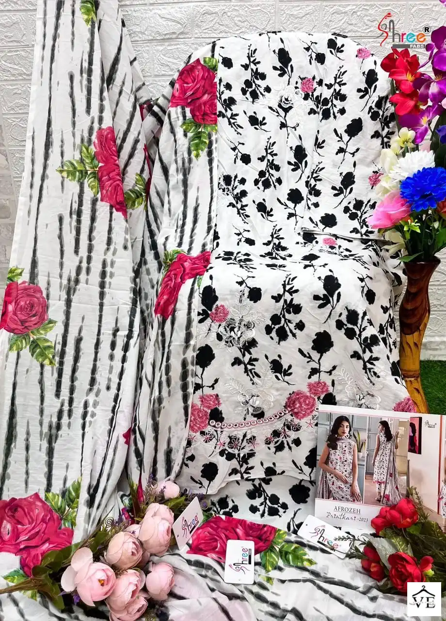 Afrozeh Printkari 2023-3215 Pure Lawn Wholesale Pakistani Suit — Wholesale Salwar Suits, MPA wholesale from Surat — view 2