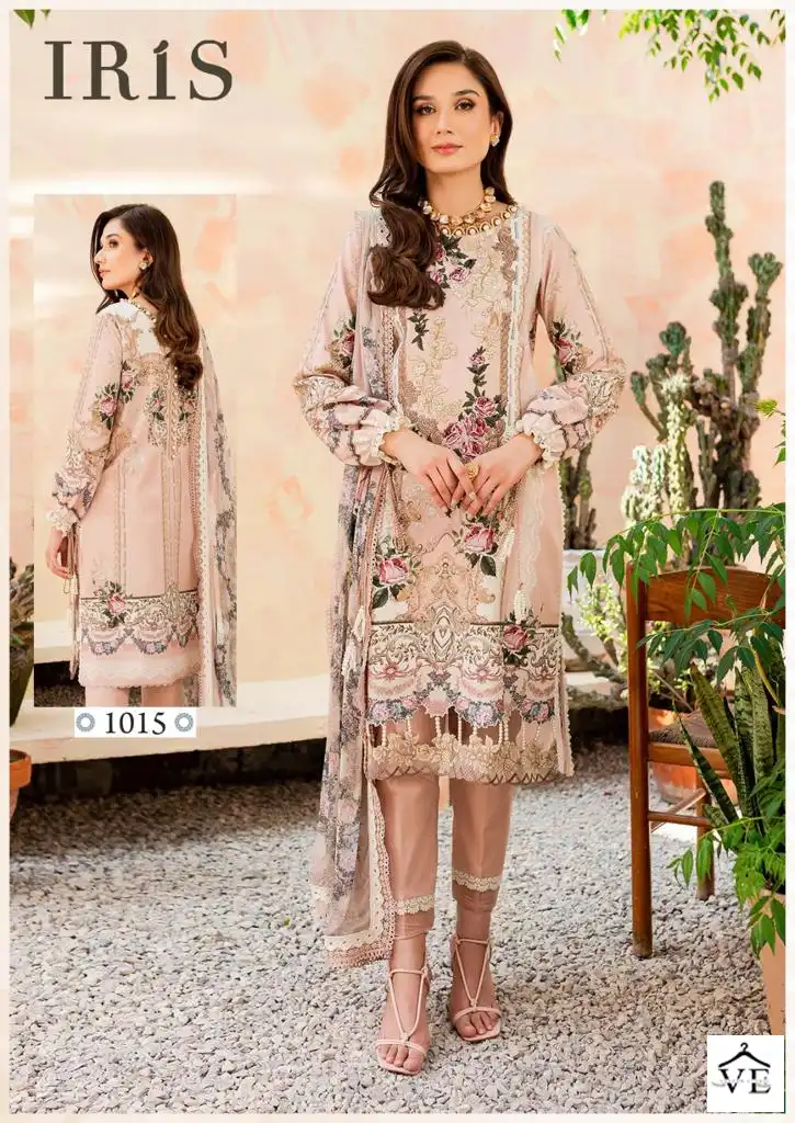 Iris Afsanah Vol 2 Cotton Wholesale Pakistani Salwar Suit Catalog - Image 8