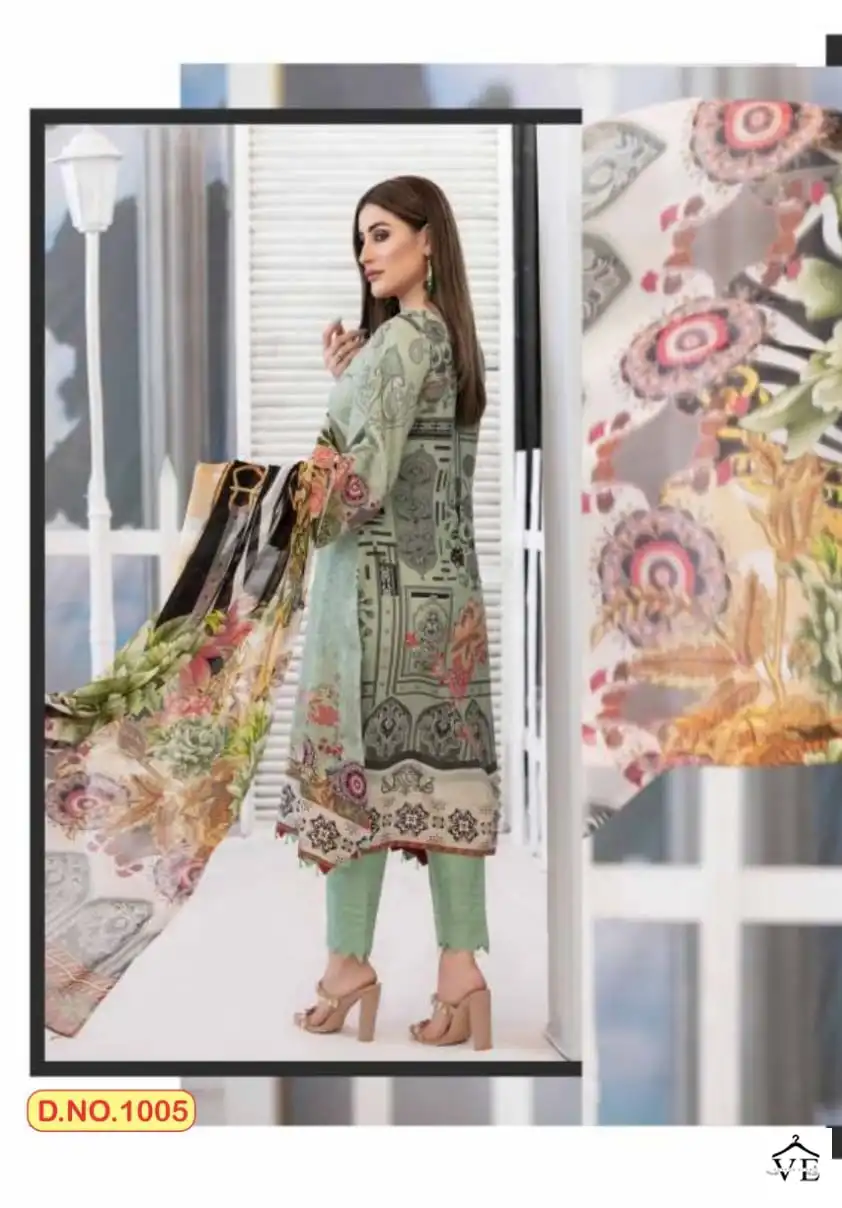 Agha Noor Aayat Vol 1 Lawn Cotton Wholesale Pakistani Suit Catalog — Wholesale Salwar Suits, MPA wholesale from Surat - Gallery Image 5