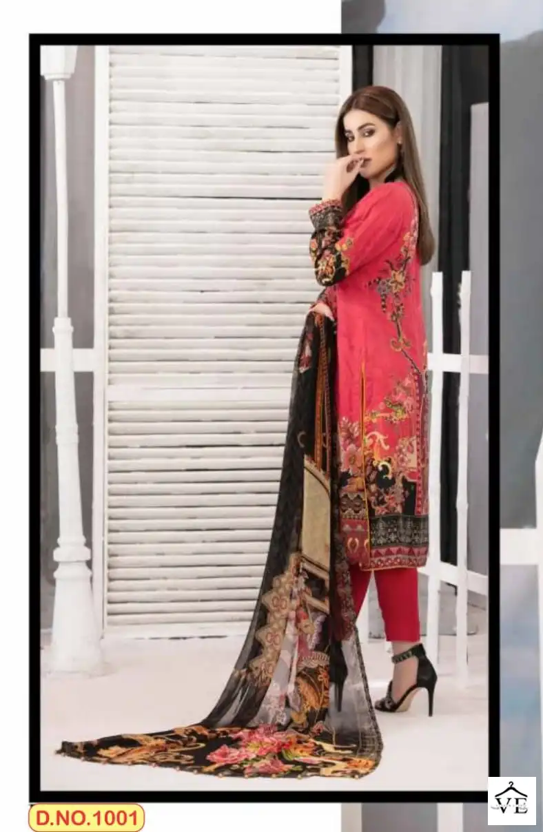 Agha Noor Aayat Vol 1 Lawn Cotton Wholesale Pakistani Suit Catalog — Wholesale Salwar Suits, MPA wholesale from Surat - Gallery Image 9