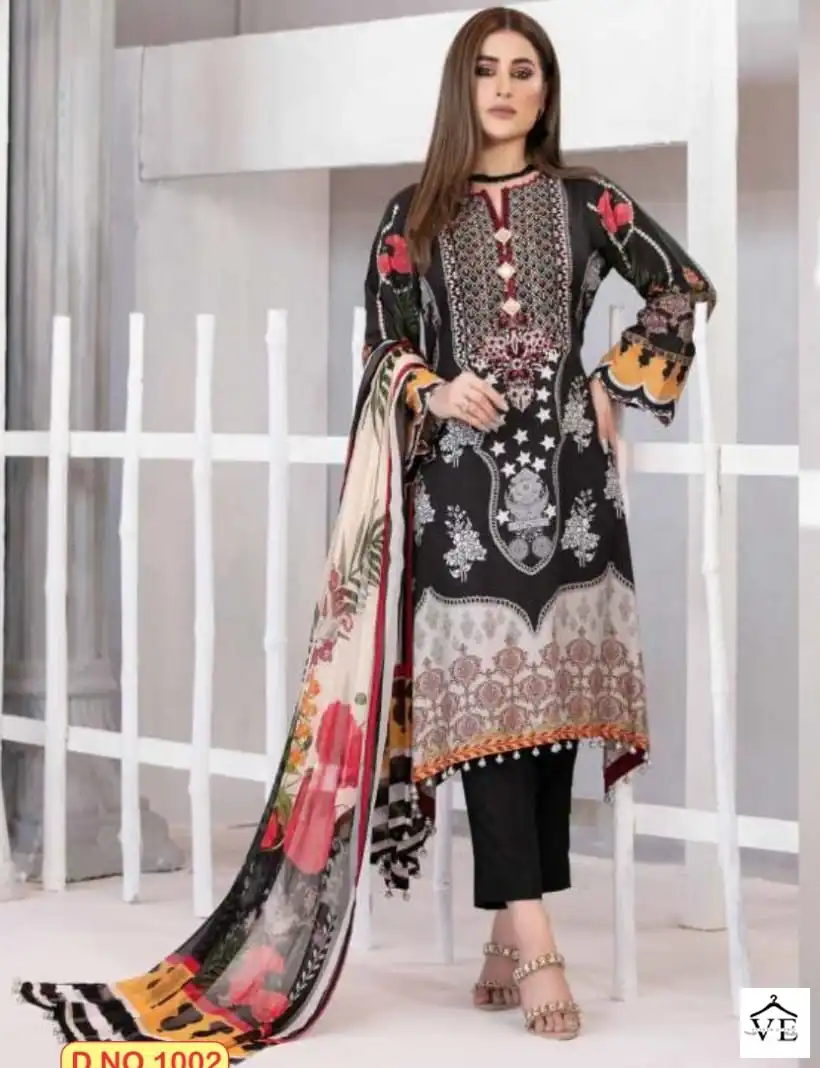 Agha Noor Aayat Vol 1 Lawn Cotton Wholesale Pakistani Suit Catalog — Wholesale Salwar Suits, MPA wholesale from Surat — view 1