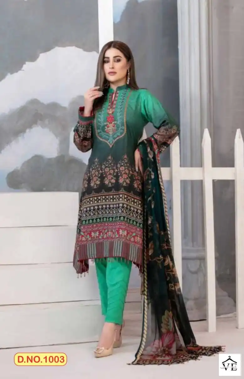 Agha Noor Aayat Vol 1 Lawn Cotton Wholesale Pakistani Suit Catalog — Wholesale Salwar Suits, MPA wholesale from Surat - Gallery Image 11