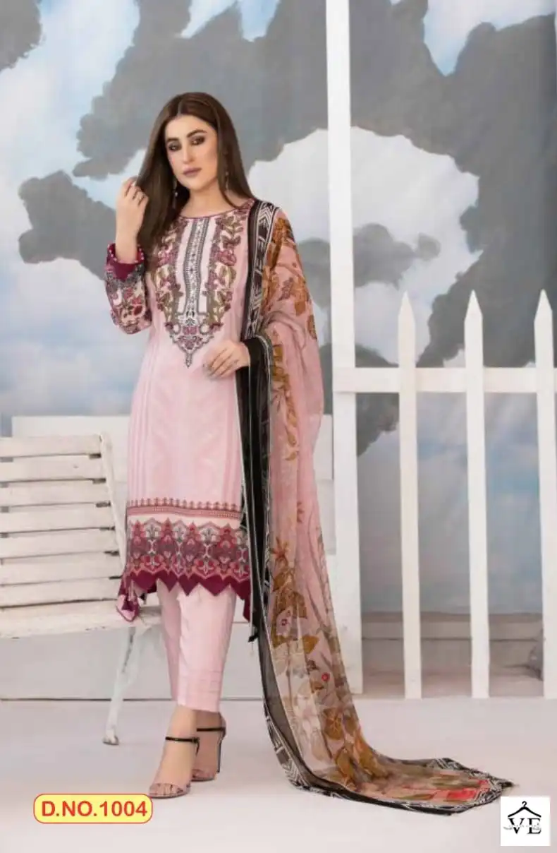 Agha Noor Aayat Vol 1 Lawn Cotton Wholesale Pakistani Suit Catalog — Wholesale Salwar Suits, MPA wholesale from Surat - Gallery Image 3