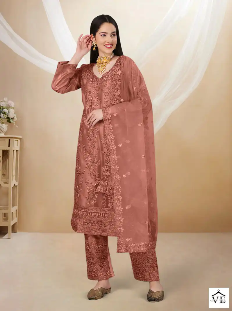 Biva Ahanaa Heavy Butterfly Net Wholesale Designer Salwar Suit Catalog — Wholesale Salwar Suits, MPA wholesale from Surat - Gallery Image 3