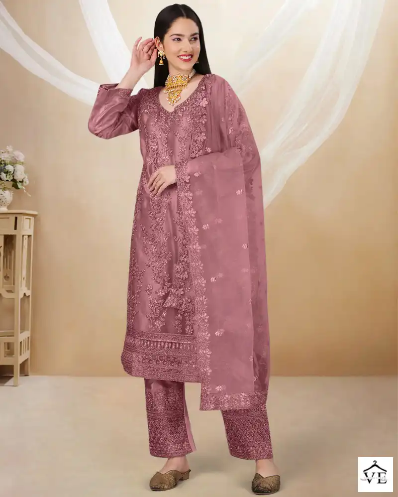 Biva Ahanaa Heavy Butterfly Net Wholesale Designer Salwar Suit Catalog — Wholesale Salwar Suits, MPA wholesale from Surat — view 1