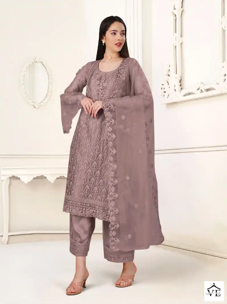 Biva Aishaa Heavy Butterfly Net Wholesale Designer Salwar Suit Catalog — Wholesale Salwar Suits, MPA wholesale from Surat - Gallery Image 2