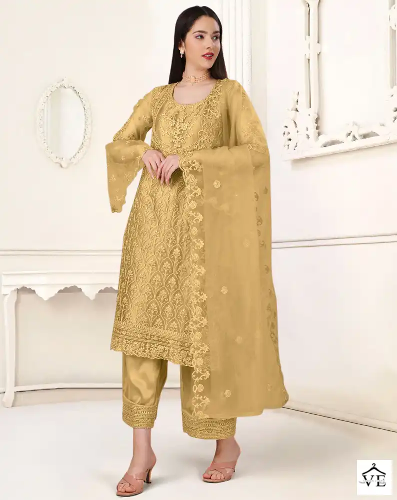 Biva Aishaa Heavy Butterfly Net Wholesale Designer Salwar Suit Catalog — Wholesale Salwar Suits, MPA wholesale from Surat — view 1