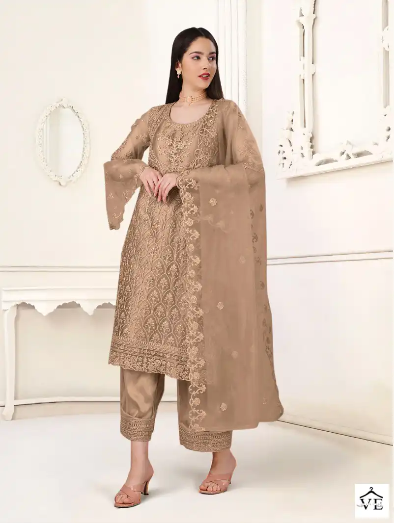 Biva Aishaa Heavy Butterfly Net Wholesale Designer Salwar Suit Catalog — Wholesale Salwar Suits, MPA wholesale from Surat - Gallery Image 5