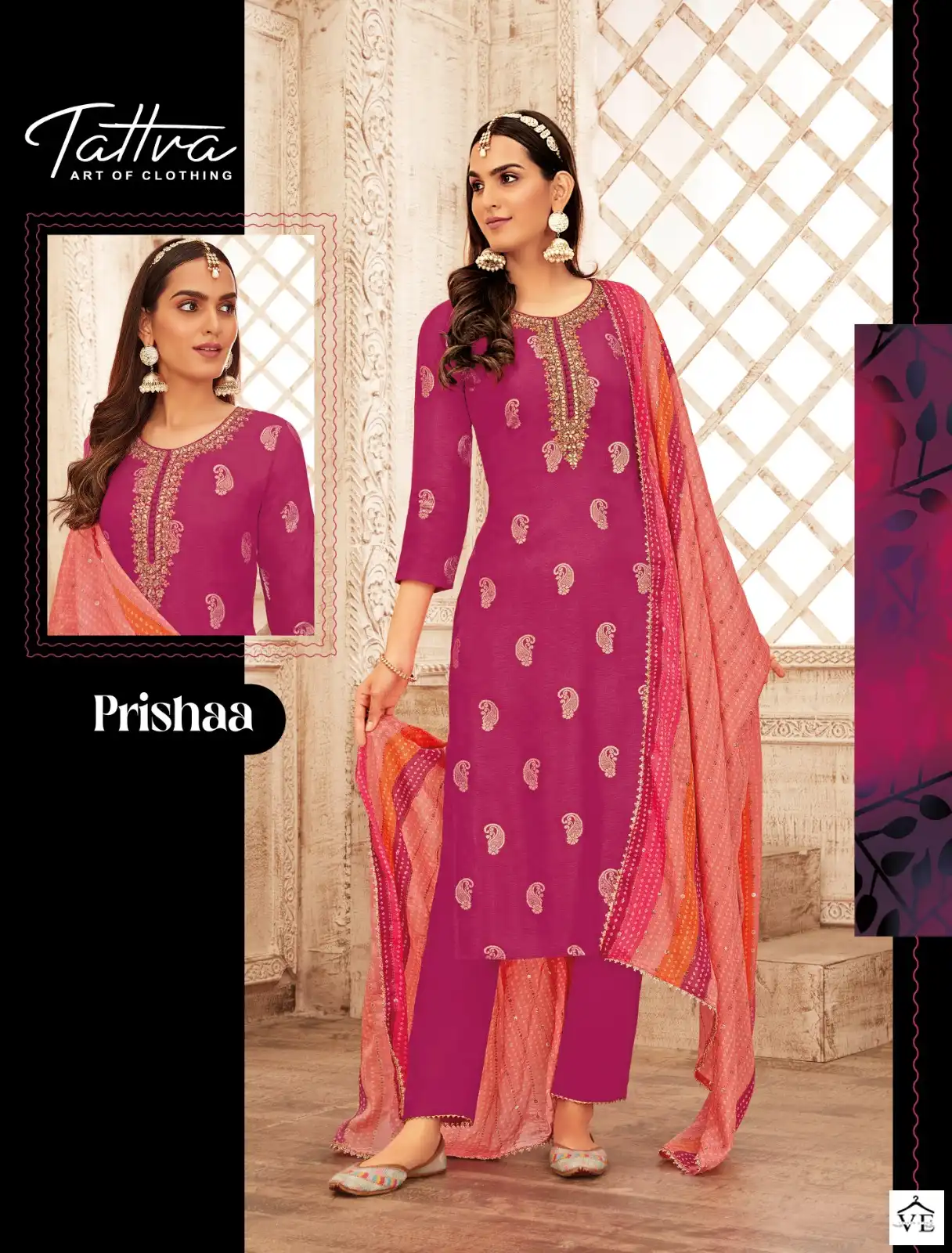 Tattva Aks Vol 3 Viscose Dola Silk Jacquard Wholesale Readymade Suits Catalog — Wholesale Salwar Suits, MPA wholesale from Surat - Gallery Image 2