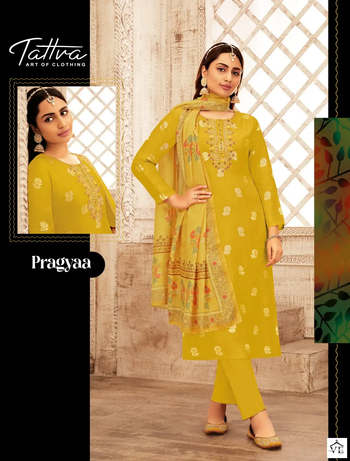 Tattva Aks Vol 3 Viscose Dola Silk Jacquard Wholesale Readymade Suits Catalog — Wholesale Salwar Suits, MPA wholesale from Surat - Gallery Image 3