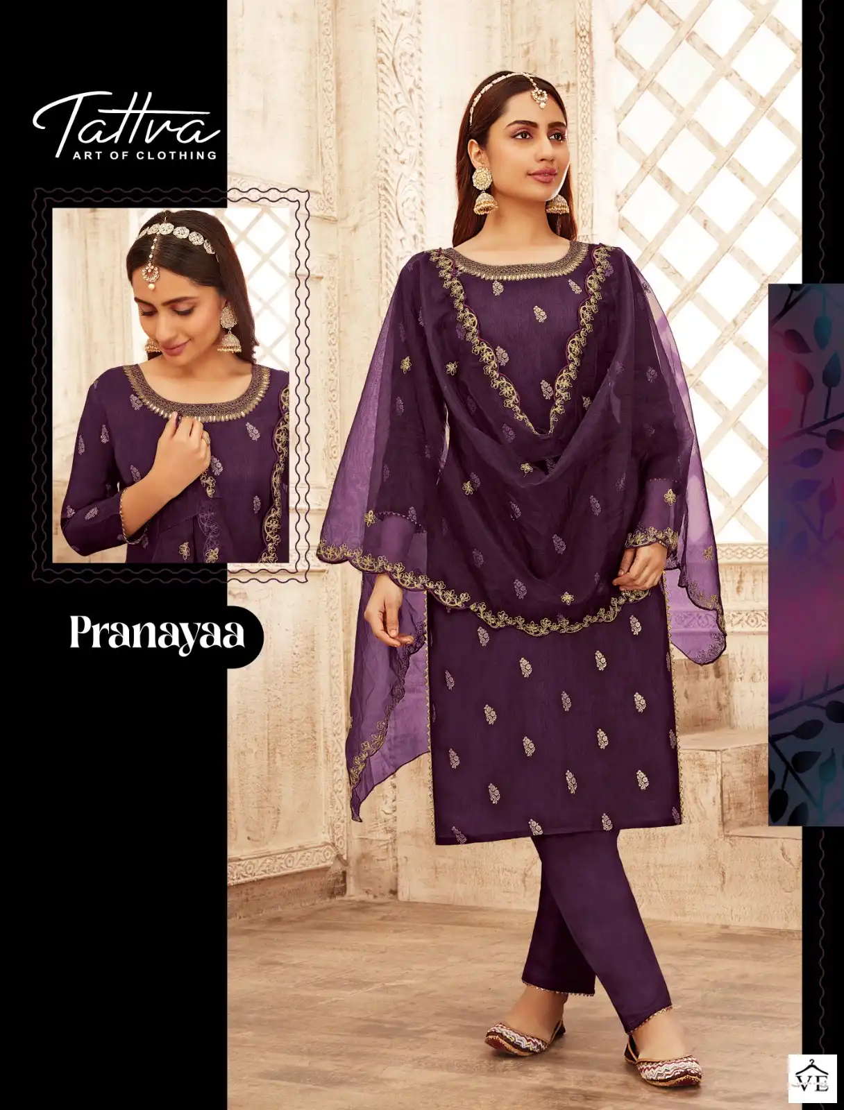 Tattva Aks Vol 3 Viscose Dola Silk Jacquard Wholesale Readymade Suits Catalog — Wholesale Salwar Suits, MPA wholesale from Surat — view 4