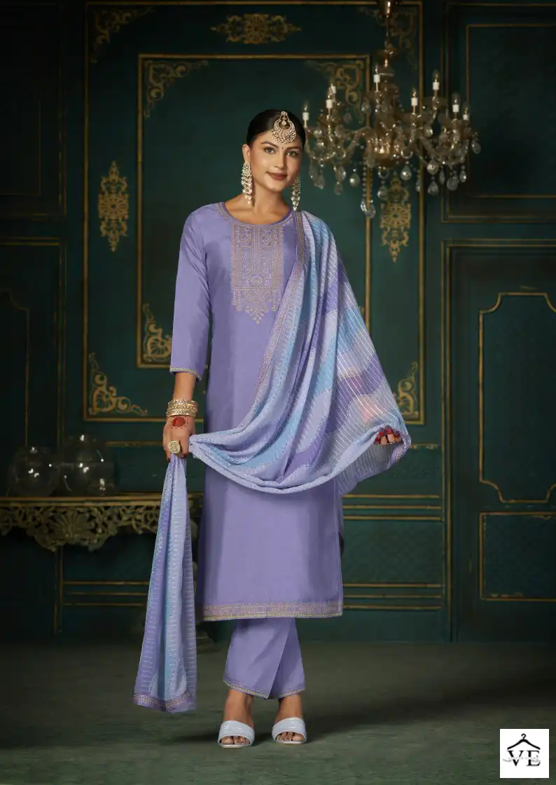 Triple A Alankar Pure Dola Silk Wholesale Salwar Suit Catalog — Wholesale Salwar Suits, MPA wholesale from Surat - Gallery Image 4