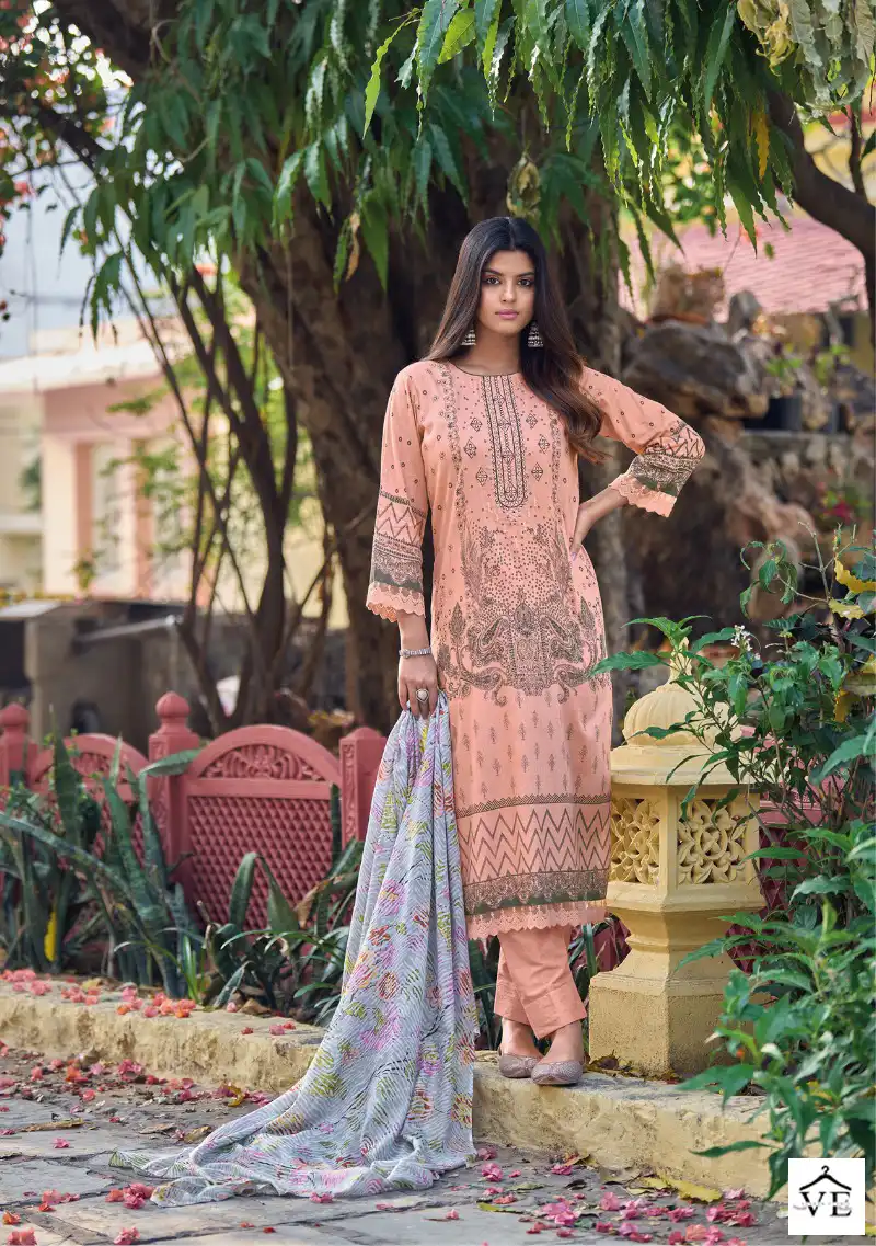 Aqsa Amyra Cambric Wholesale Pakistani Salwar Suit Catalog — Wholesale Salwar Suits, MPA wholesale from Surat - Gallery Image 2