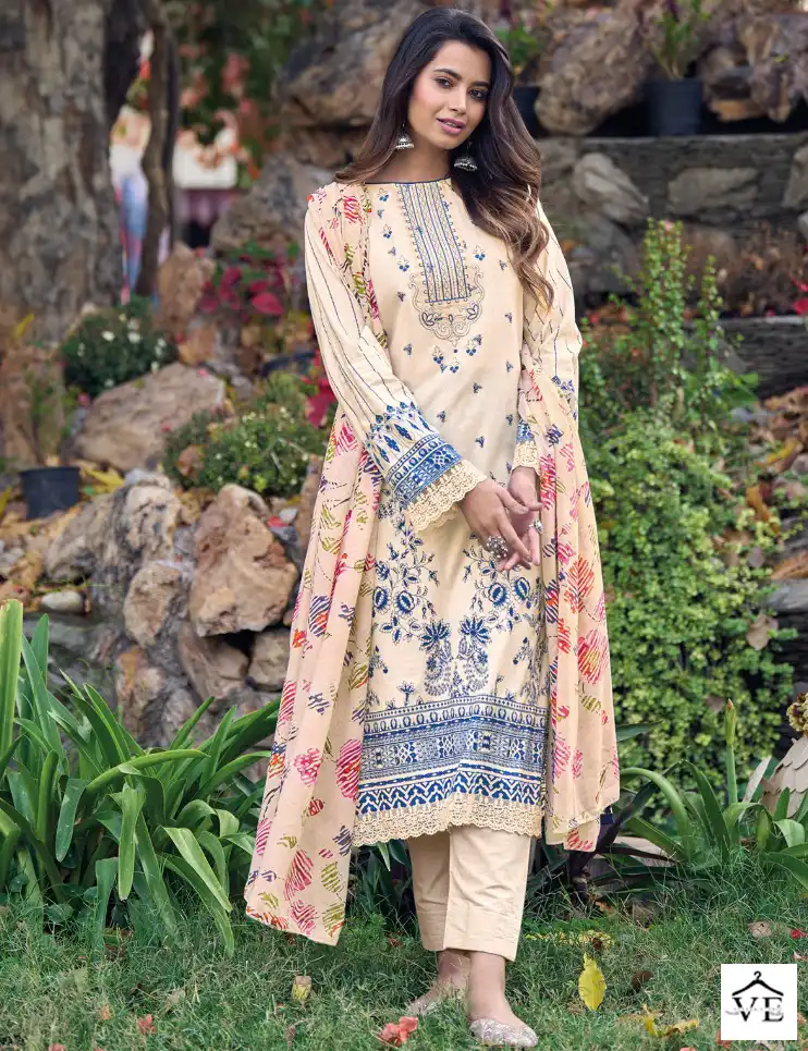 Aqsa Amyra Cambric Wholesale Pakistani Salwar Suit Catalog — Wholesale Salwar Suits, MPA wholesale from Surat — view 1