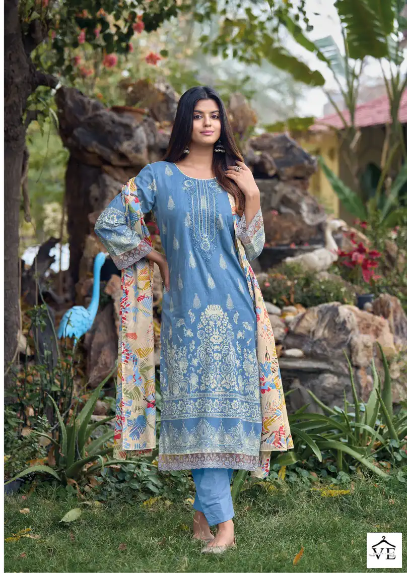 Aqsa Amyra Cambric Wholesale Pakistani Salwar Suit Catalog — Wholesale Salwar Suits, MPA wholesale from Surat - Gallery Image 6