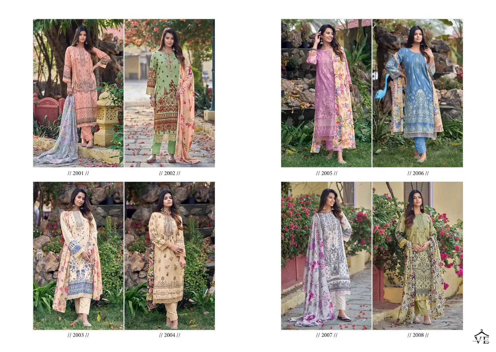 Aqsa Amyra Cambric Wholesale Pakistani Salwar Suit Catalog — Wholesale Salwar Suits, MPA wholesale from Surat — view 8