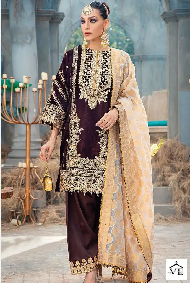 Deepsy Suits Anaya Velvet 22 Velvet Wholesale Pakistani Suits Catalog — Wholesale Salwar Suits, MPA wholesale from Surat - Gallery Image 2