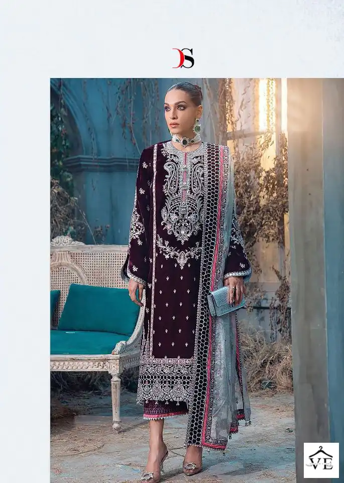 Deepsy Suits Anaya Velvet 22 Velvet Wholesale Pakistani Suits Catalog — Wholesale Salwar Suits, MPA wholesale from Surat - Gallery Image 3