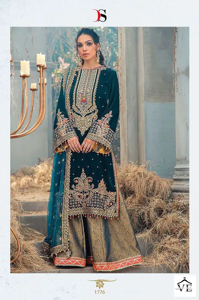 Deepsy Suits Anaya Velvet 22 Velvet Wholesale Pakistani Suits Catalog — Wholesale Salwar Suits, MPA wholesale from Surat - Gallery Image 4