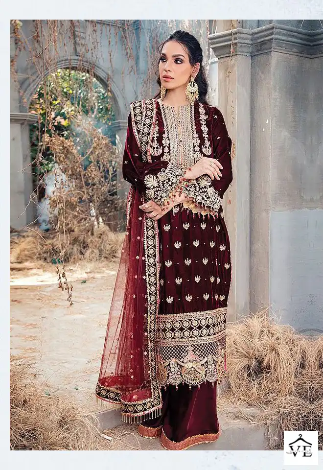 Deepsy Suits Anaya Velvet 22 Velvet Wholesale Pakistani Suits Catalog — Wholesale Salwar Suits, MPA wholesale from Surat - Gallery Image 6
