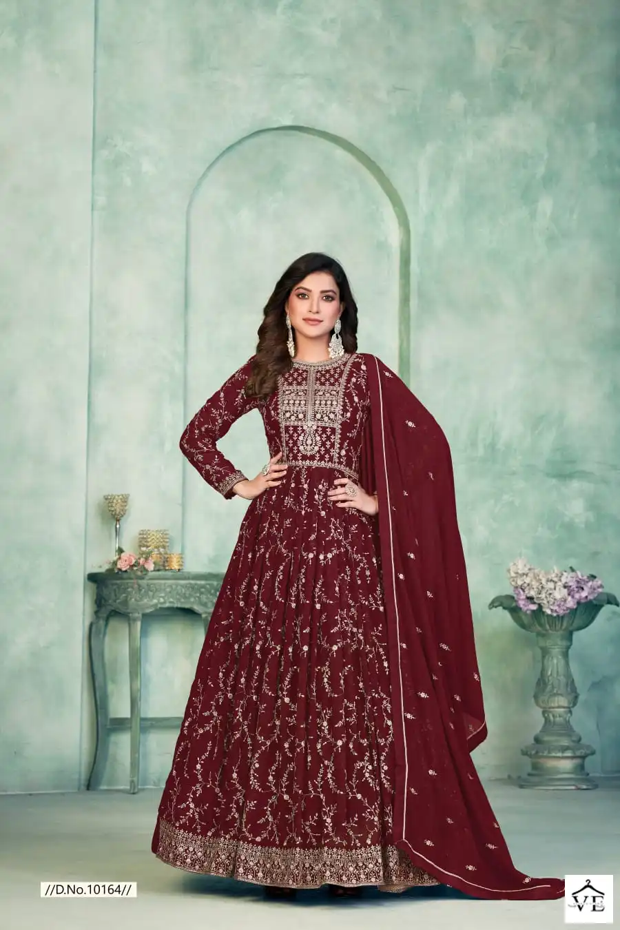 Anjubaa Vol 16 Faux Georgette Wholesale Designer Suits Catalog — Wholesale Salwar Suits, MPA wholesale from Surat — view 2