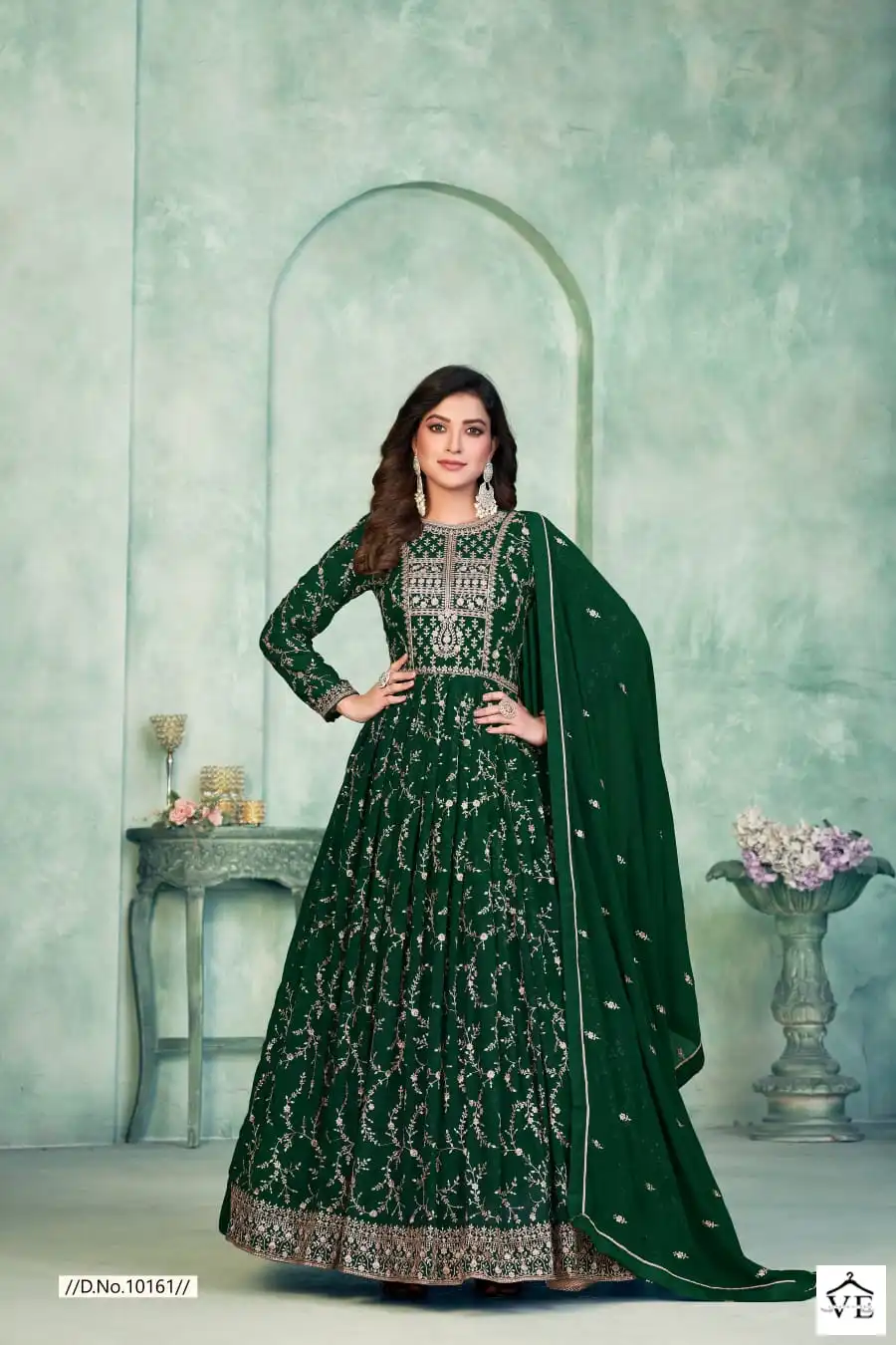 Anjubaa Vol 16 Faux Georgette Wholesale Designer Suits Catalog — Wholesale Salwar Suits, MPA wholesale from Surat — view 3