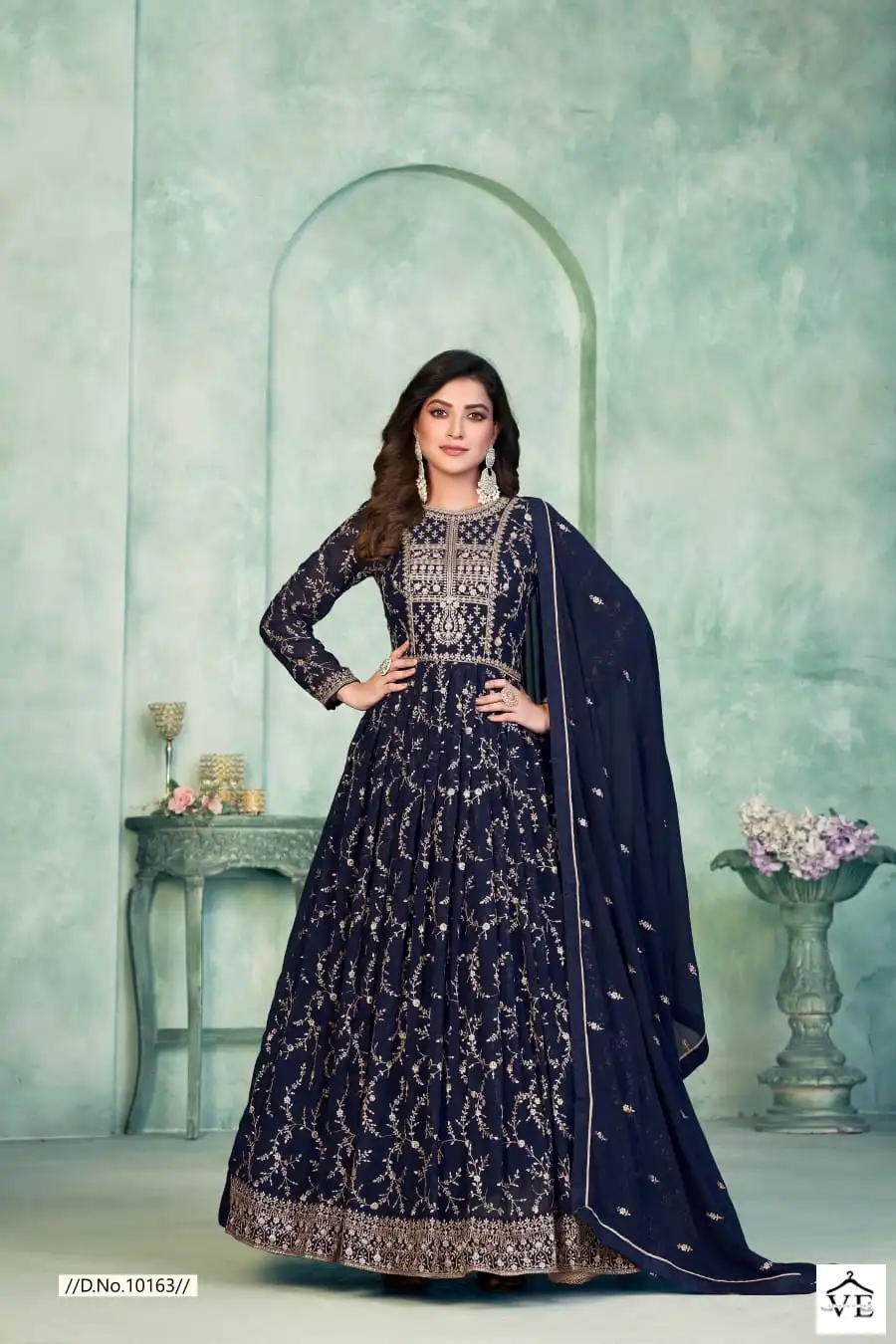 Anjubaa Vol 16 Faux Georgette Wholesale Designer Suits Catalog — Wholesale Salwar Suits, MPA wholesale from Surat — view 4