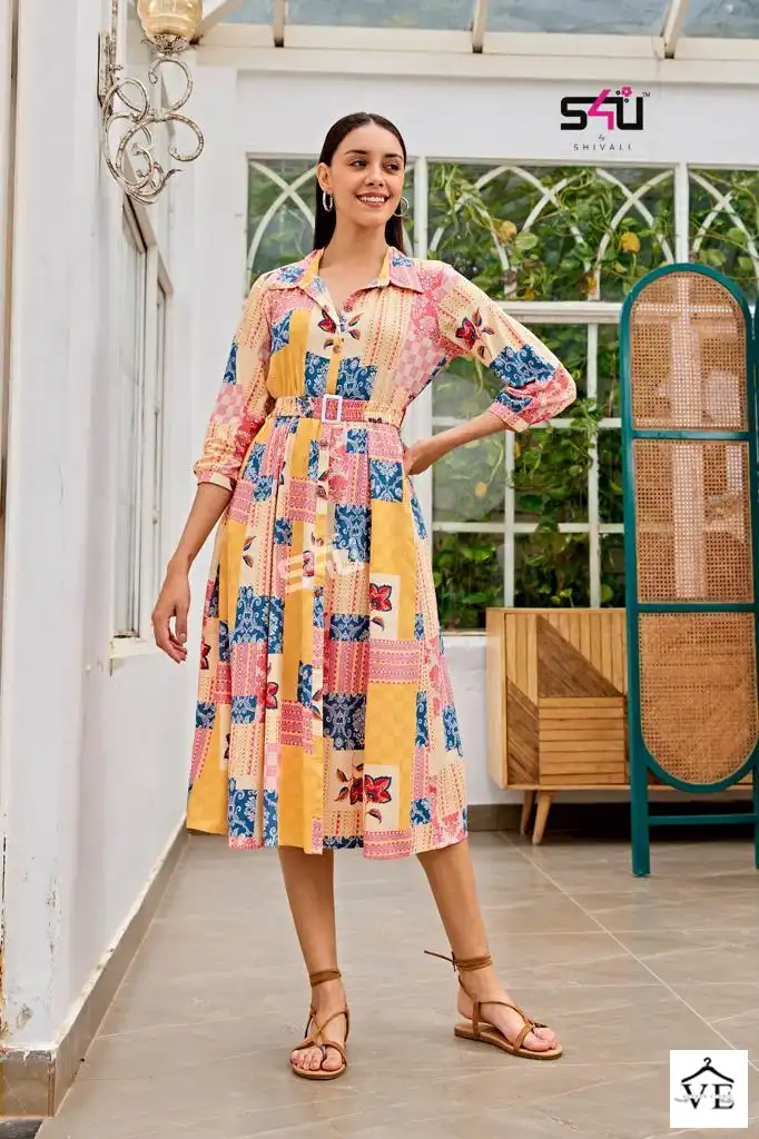 S4U Anokhi Rayon Wholesale One Piece Catalog — Wholesale Kurtis, MPA wholesale from Surat — view 5