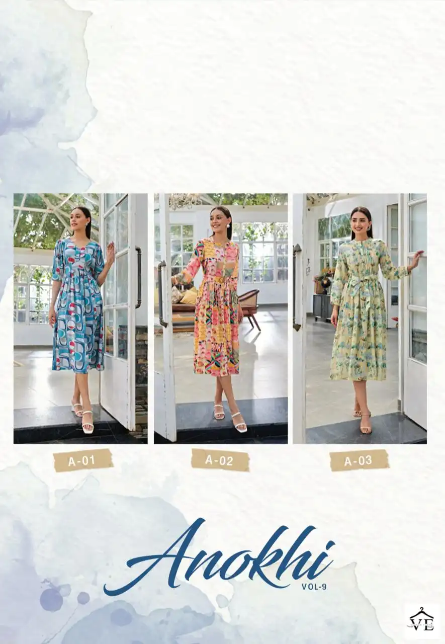 S4U Anokhi Rayon Wholesale One Piece Catalog — Wholesale Kurtis, MPA wholesale from Surat — view 8
