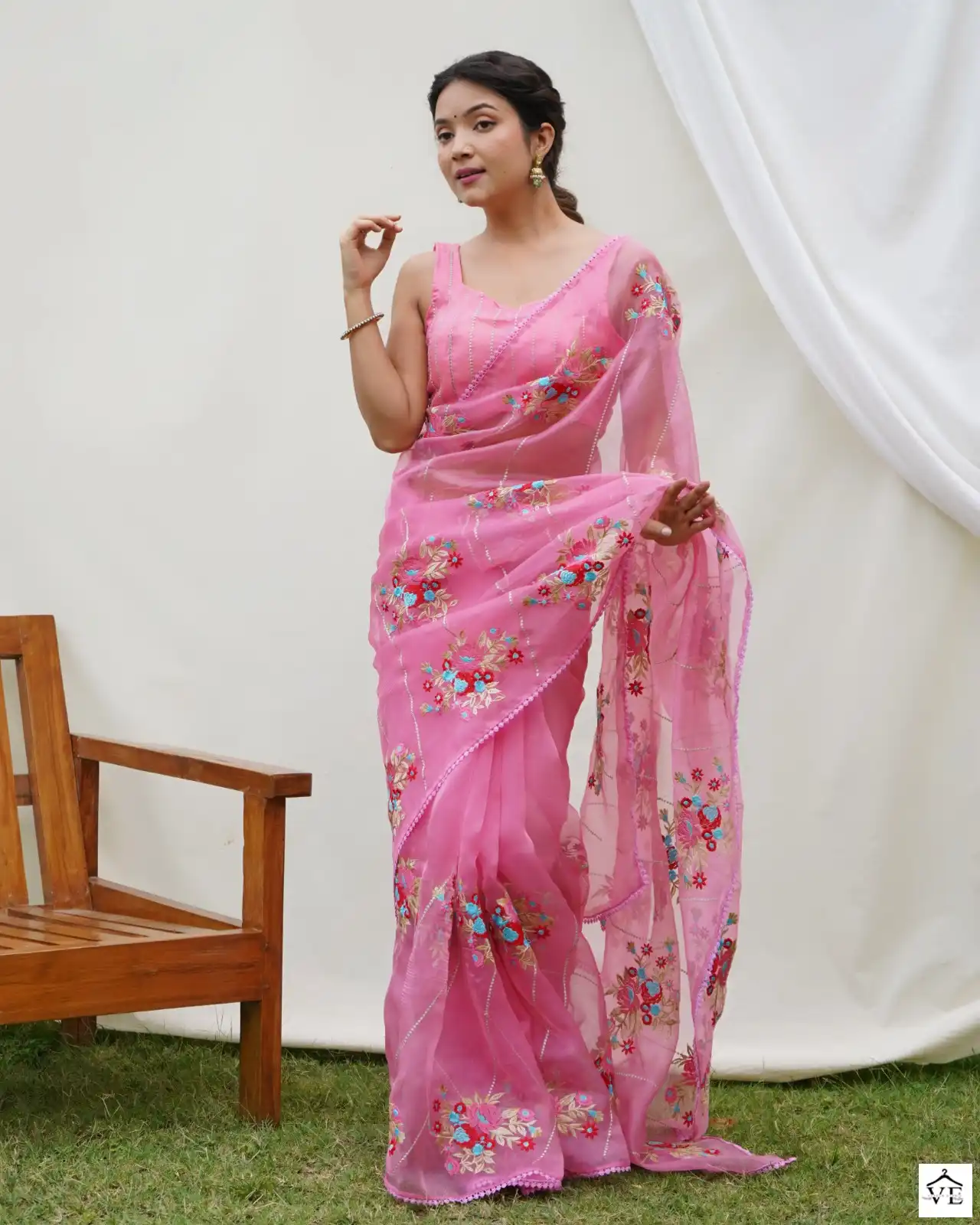 Vardan Ethnic Anvika Organza Wholesale Fancy Sarees Catalog — Wholesale Sarees, MPA wholesale from Surat - Gallery Image 3