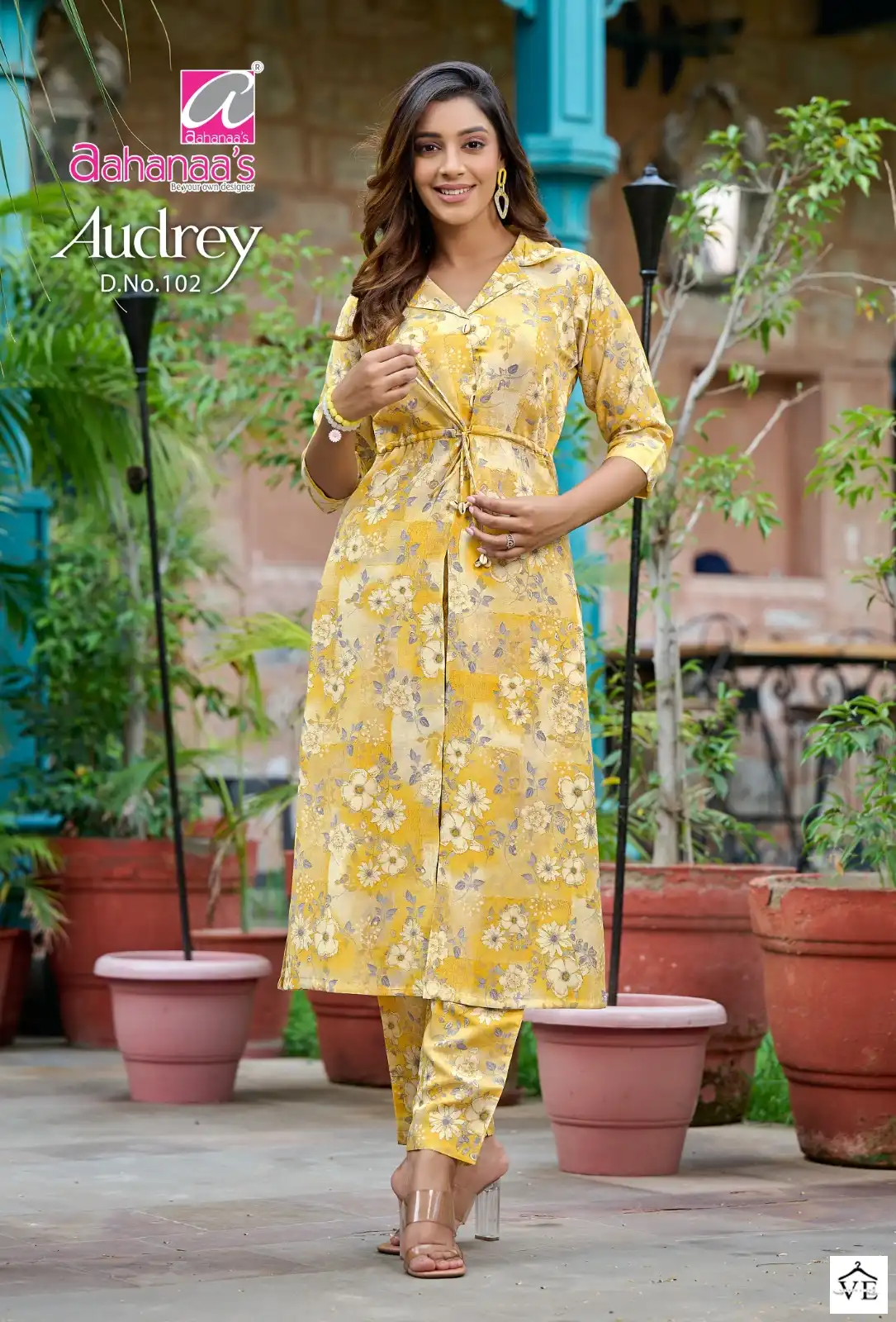 Aahanaas Audrey Modal Chanderi Wholesale Kurti With Bottom Catalog — Wholesale Kurtis, MPA wholesale from Surat - Gallery Image 4