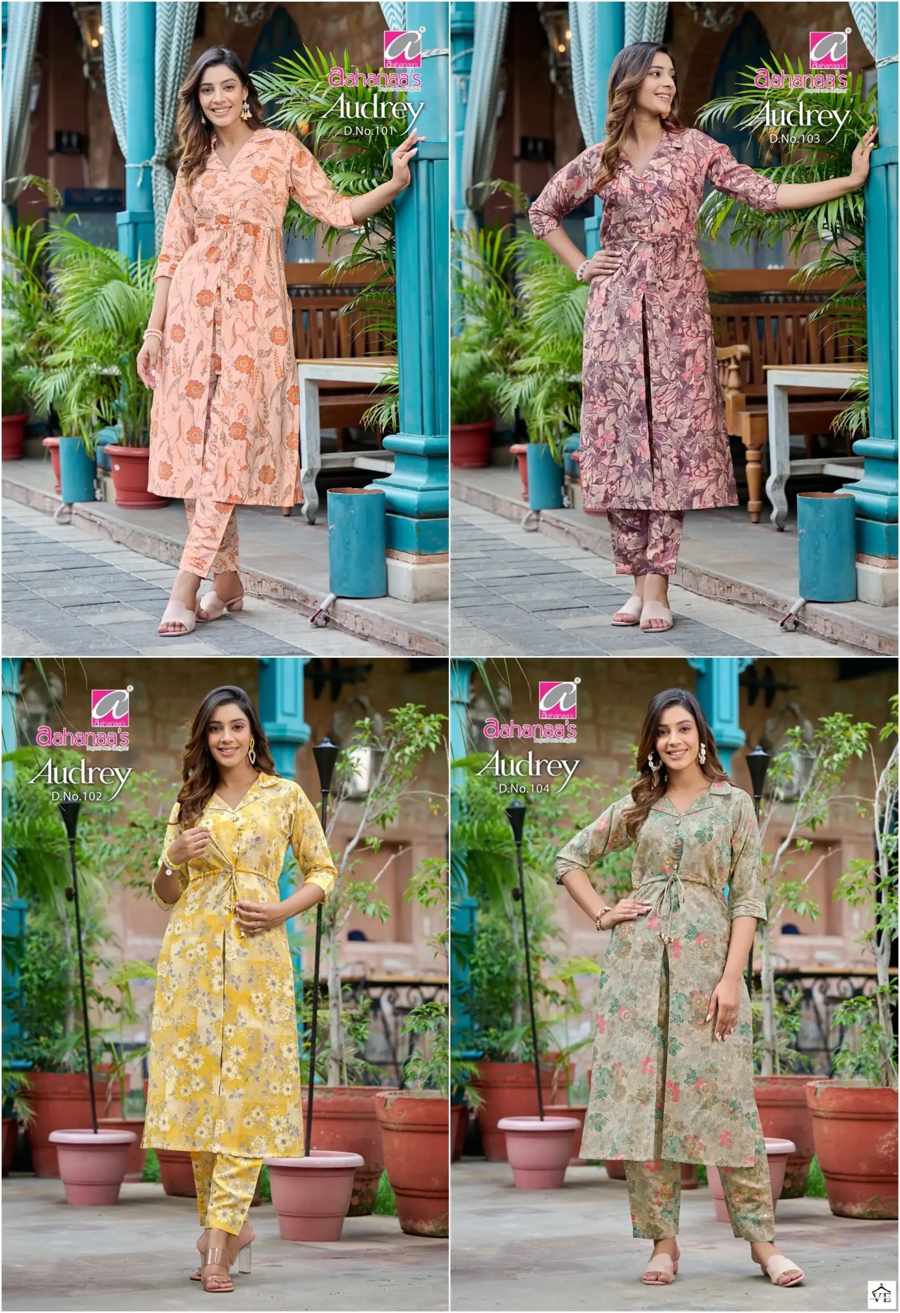 Aahanaas Audrey Modal Chanderi Wholesale Kurti With Bottom Catalog — Wholesale Kurtis, MPA wholesale from Surat — view 5
