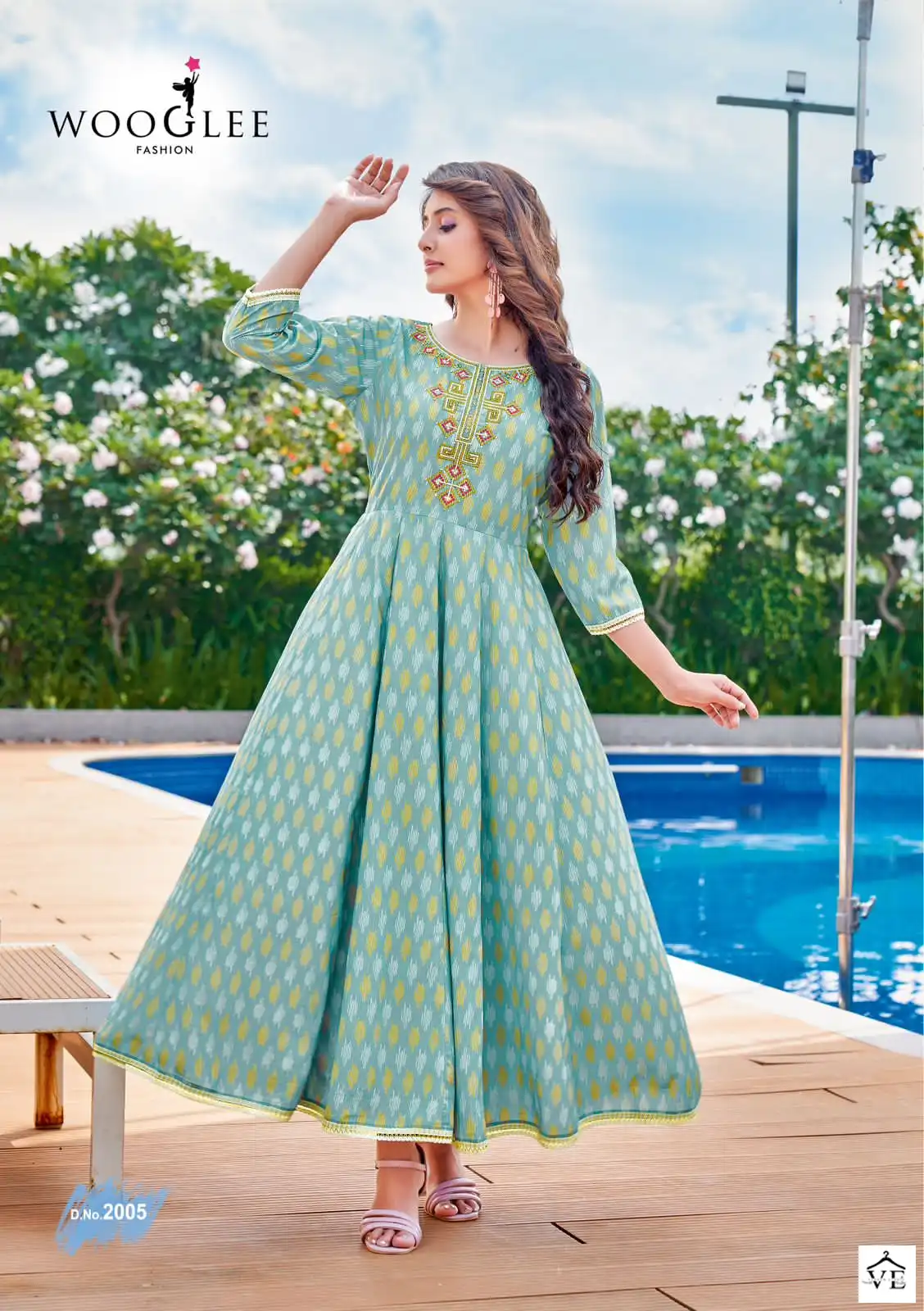 Wooglee Avsar Rayon Wholesale Kurti Catalog — Wholesale Kurtis, MPA wholesale from Surat - Gallery Image 6