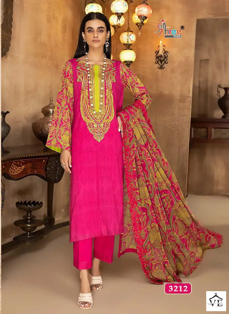 Shree Fab Ayesha Zara Premium Collection Vol 8 Pure Cotton Wholesale Pakistani Suits Catalog — Wholesale Salwar Suits, MPA wholesale from Surat — view 5
