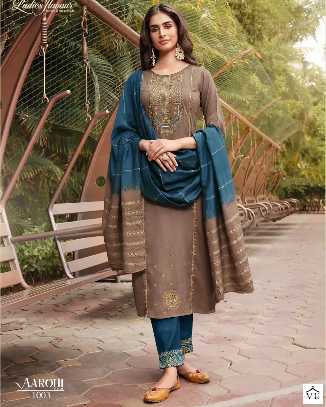 Ladies Flavour Aarohi Vol 10 Heavy Chinon Wholesale Designer Readymade Salwar Suit Catalog — Wholesale Salwar Suits, MPA wholesale from Surat — view 1