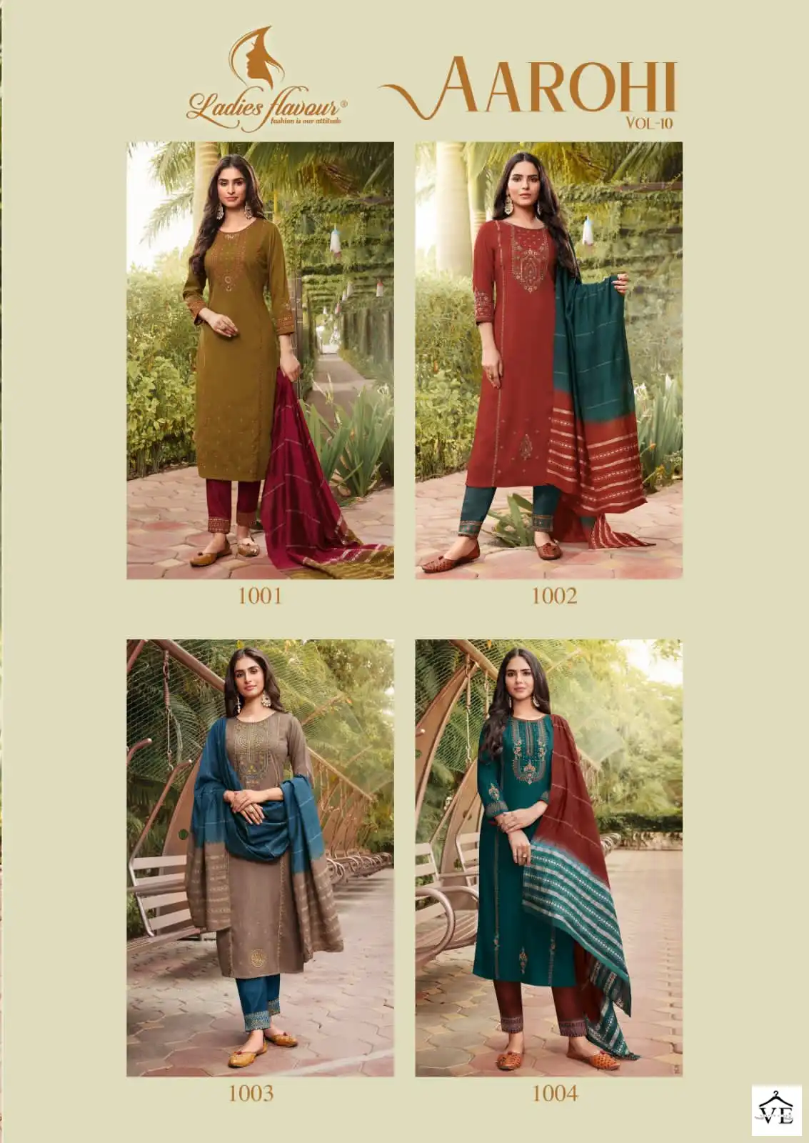 Ladies Flavour Aarohi Vol 10 Heavy Chinon Wholesale Designer Readymade Salwar Suit Catalog — Wholesale Salwar Suits, MPA wholesale from Surat — view 5