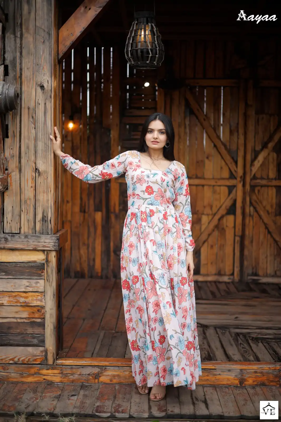 Aayaa Vol 13 Heavy Gorgette Wholesale Gown Catalog — Wholesale Kurtis, MPA wholesale from Surat — view 2