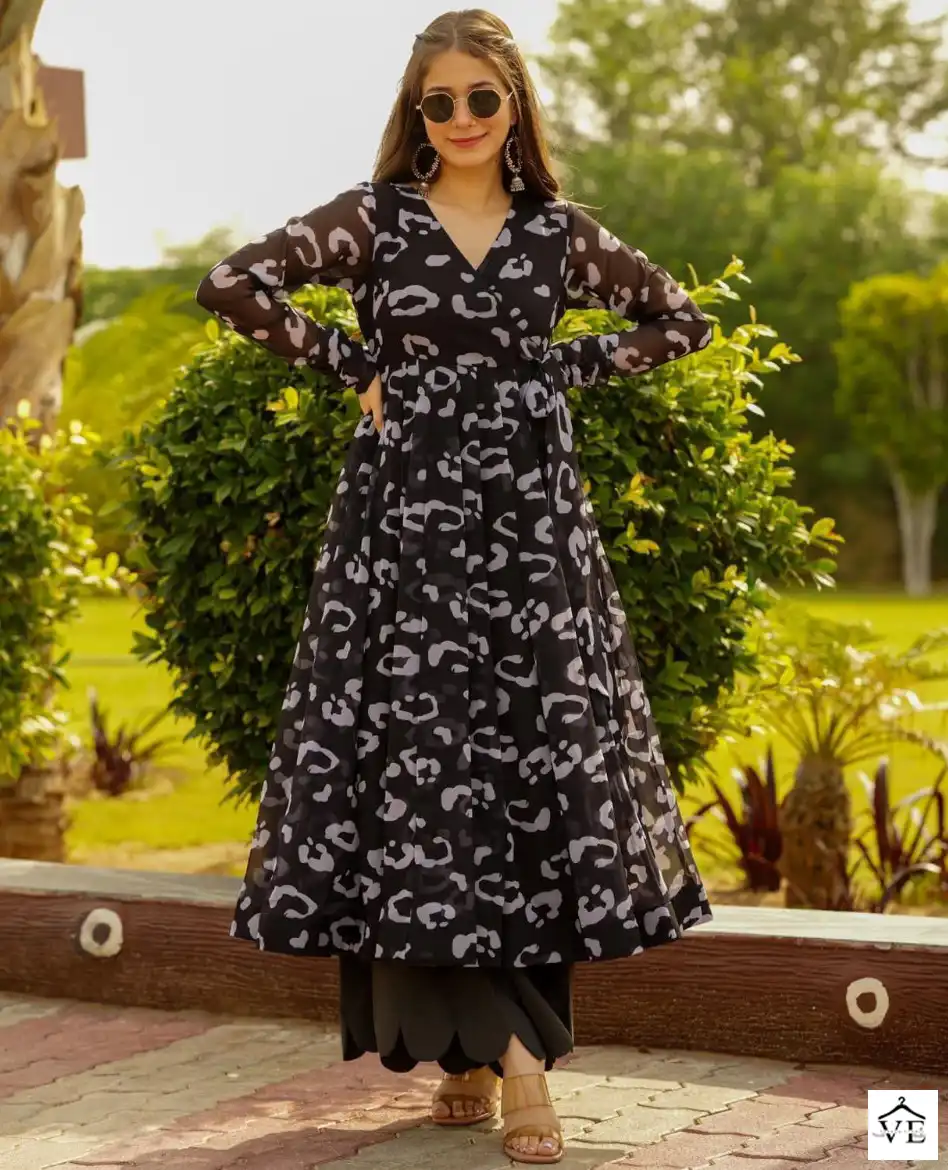 Aayaa Vol 13 Heavy Gorgette Wholesale Gown Catalog — Wholesale Kurtis, MPA wholesale from Surat — view 1