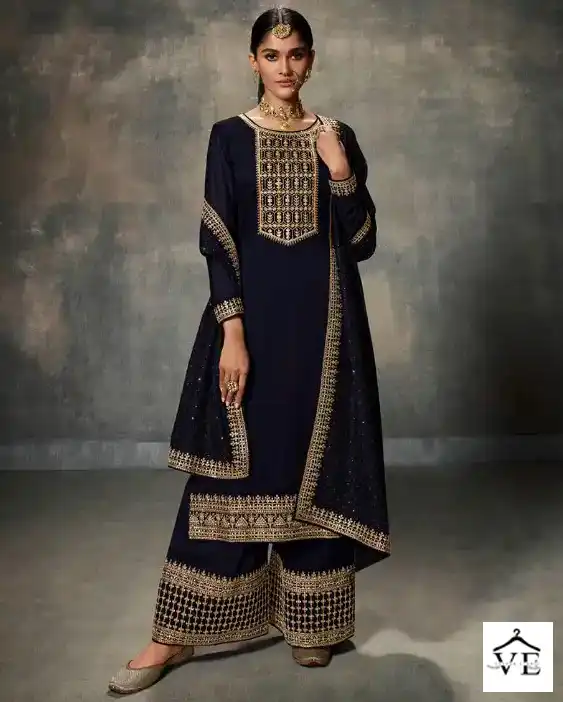 Zisa Adda Silk Georgette Wholesale Designer Salwar Suit Catalog — Wholesale Salwar Suits, MPA wholesale from Surat — view 1
