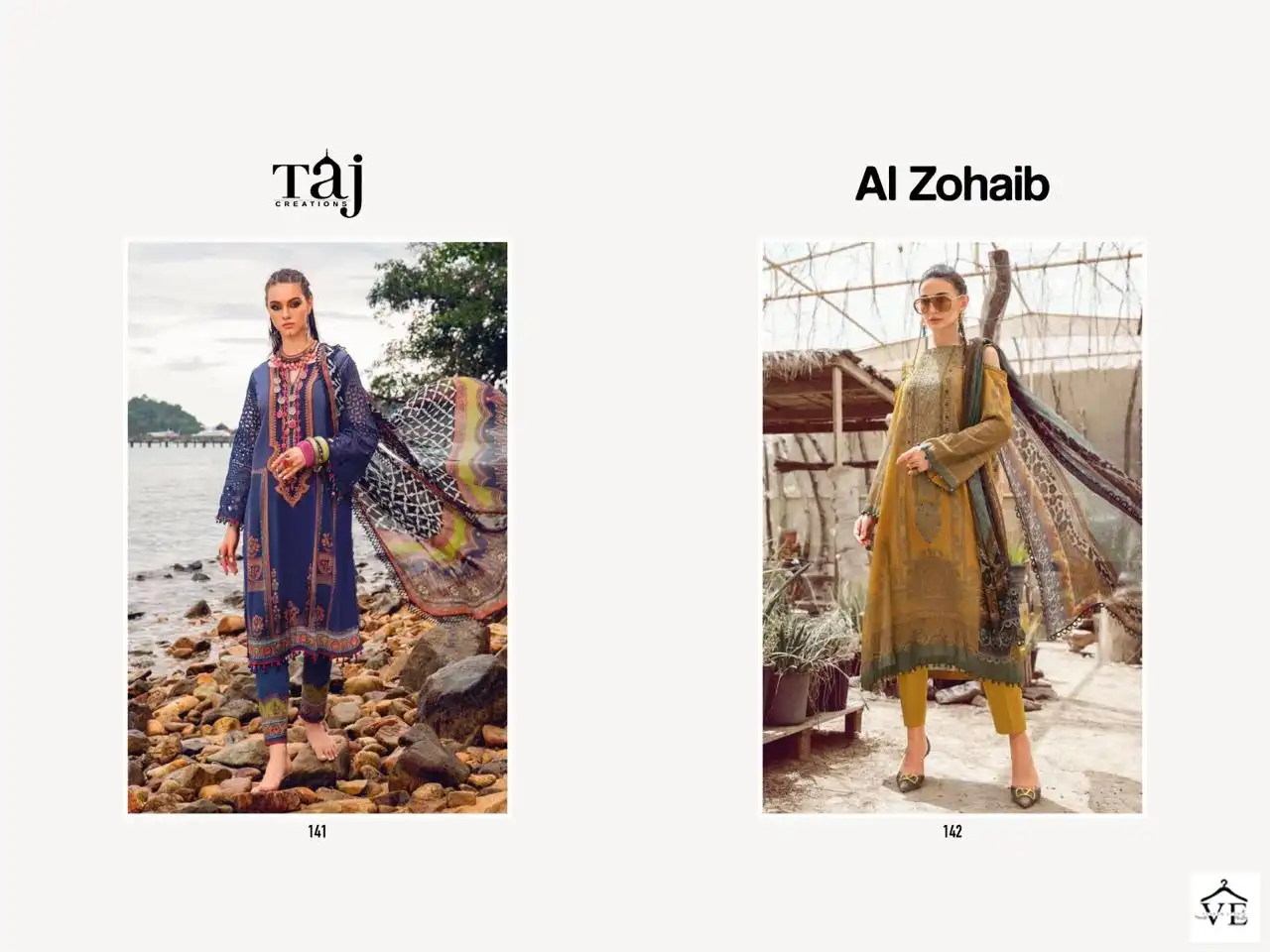 VE Al Zohaib Pure Cotton Wholesale Pakistani Suit Catalog — Wholesale Salwar Suits, MPA wholesale from Surat — view 5