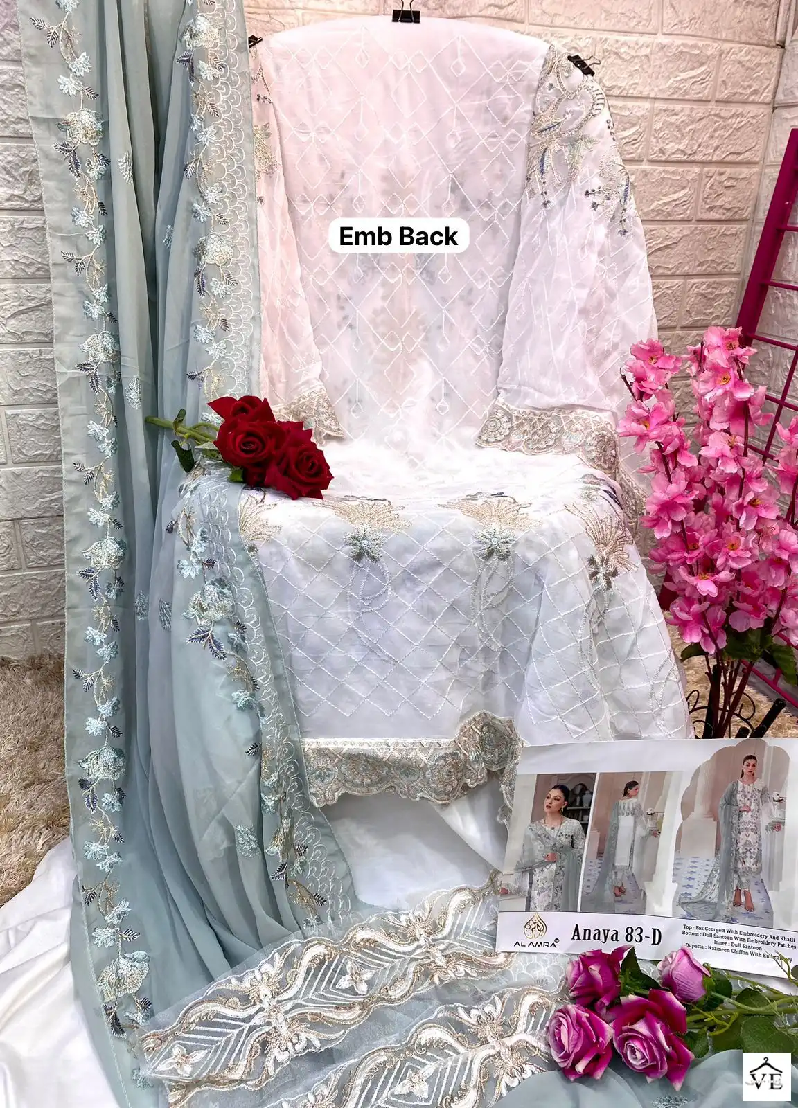 Al Amra Anaya ZF 83 Georgette Wholesale Pakistani Suit Catalog — Wholesale Salwar Suits, MPA wholesale from Surat - Gallery Image 5