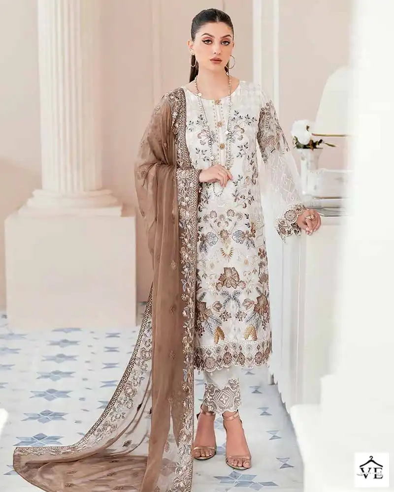 Al Amra Anaya ZF 83 Georgette Wholesale Pakistani Suit Catalog — Wholesale Salwar Suits, MPA wholesale from Surat — view 1